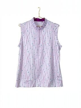 Nivo Lucie Sleeveless Mock Neck Golf Shirt – Size XL | UPF 40+ Performance Top